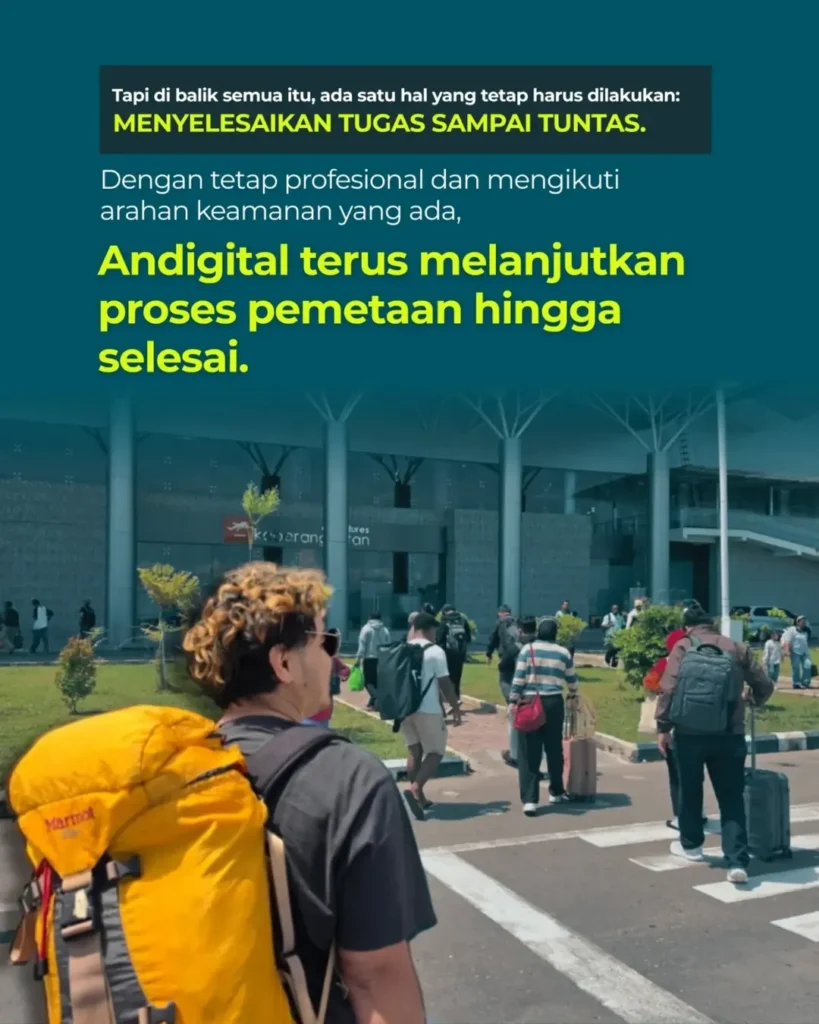 Area pertambangan dilihat dari udara untuk pendataan dan monitoring